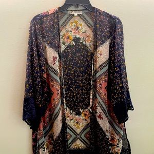 Colorful sheer cover top